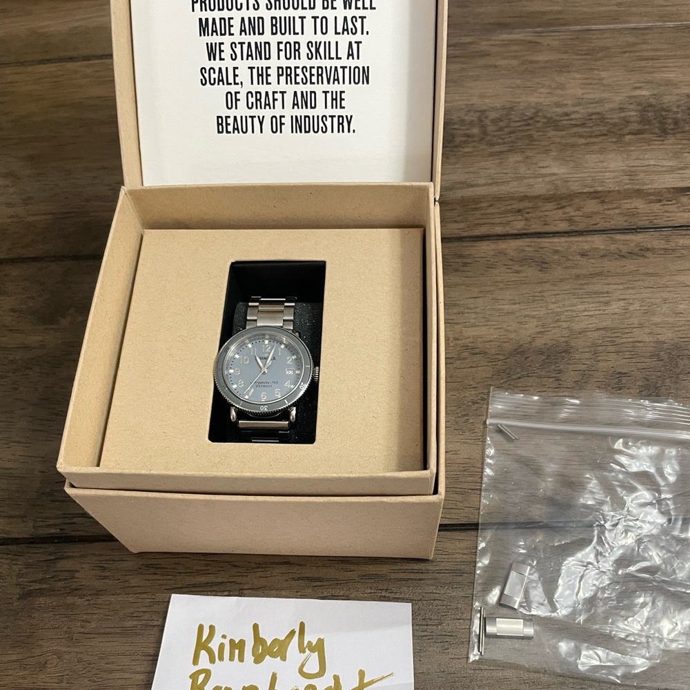 Shinola Argonite 750 watch